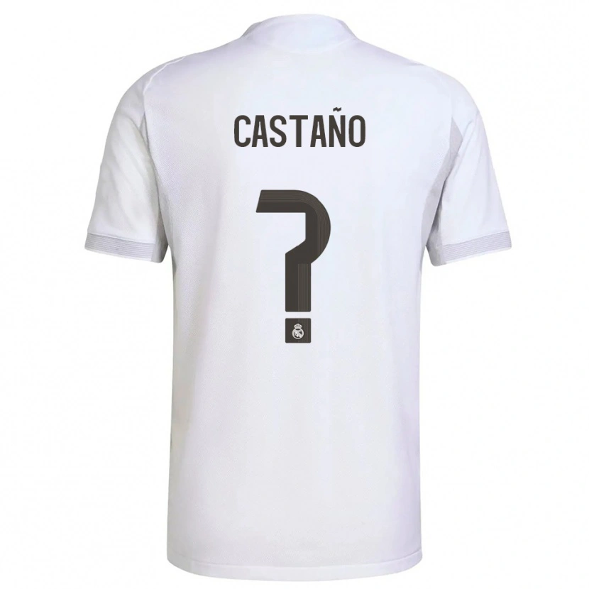 Danxen Herren Alejandro Castaño #0 Weiß Gelb Heimtrikot Trikot 2025/26 T-Shirt