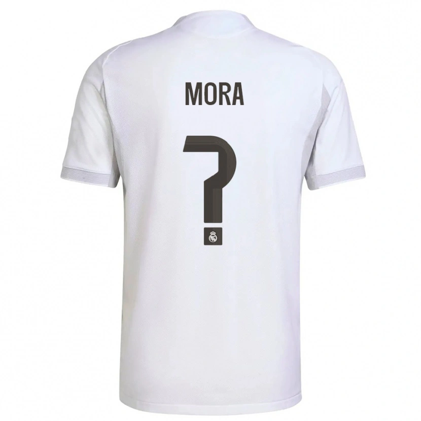 Danxen Herren Álex Mora #0 Weiß Gelb Heimtrikot Trikot 2025/26 T-Shirt