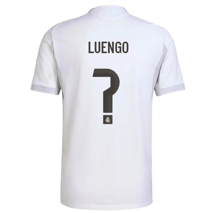 Danxen Herren Rubén Luengo #0 Weiß Gelb Heimtrikot Trikot 2025/26 T-Shirt