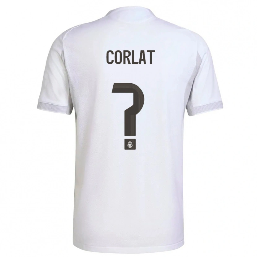 Danxen Herren Edu Corlat #0 Weiß Gelb Heimtrikot Trikot 2025/26 T-Shirt