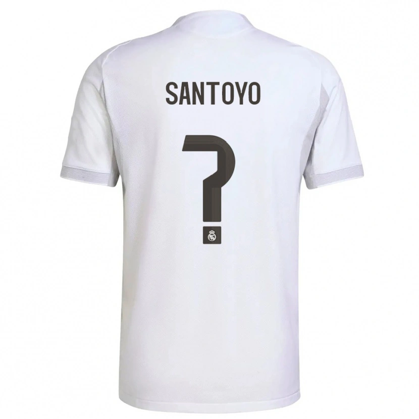 Danxen Herren Asier Santoyo #0 Weiß Gelb Heimtrikot Trikot 2025/26 T-Shirt