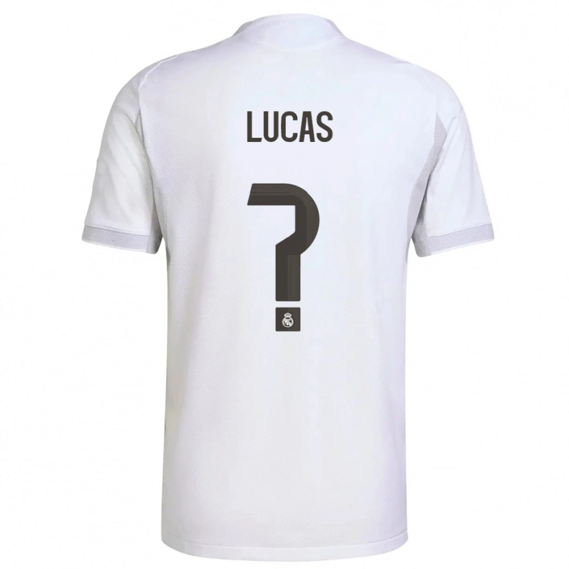 Danxen Herren Nestor Lucas #0 Weiß Gelb Heimtrikot Trikot 2025/26 T-Shirt