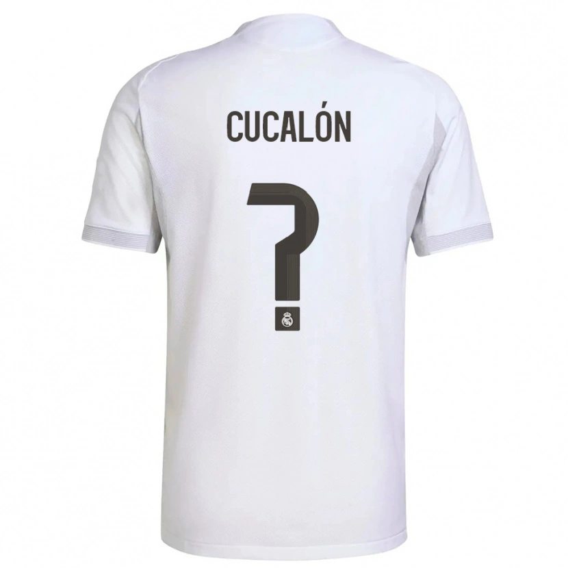 Danxen Herren Marc Cucalón #0 Weiß Gelb Heimtrikot Trikot 2025/26 T-Shirt