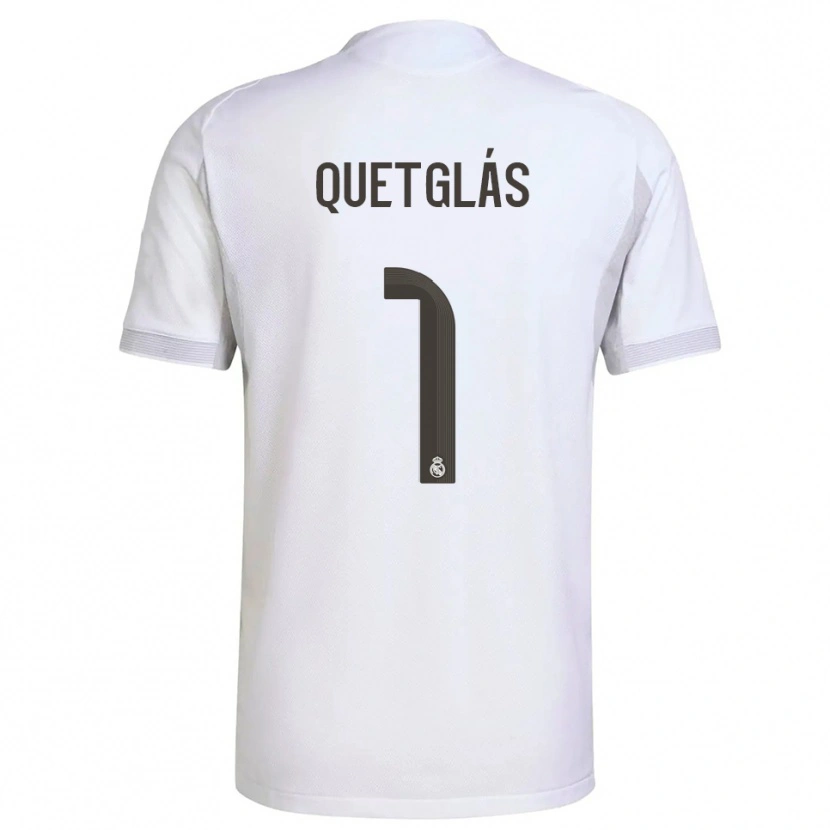 Danxen Herren Ferran Quetglás #1 Weiß Gelb Heimtrikot Trikot 2025/26 T-Shirt
