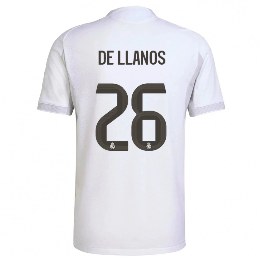 Danxen Herren Hugo De Llanos #26 Weiß Gelb Heimtrikot Trikot 2025/26 T-Shirt