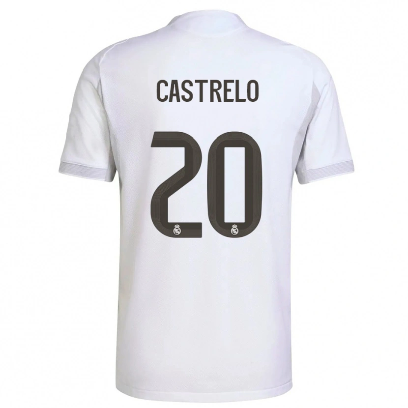 Danxen Herren Gabri Castrelo #20 Weiß Gelb Heimtrikot Trikot 2025/26 T-Shirt