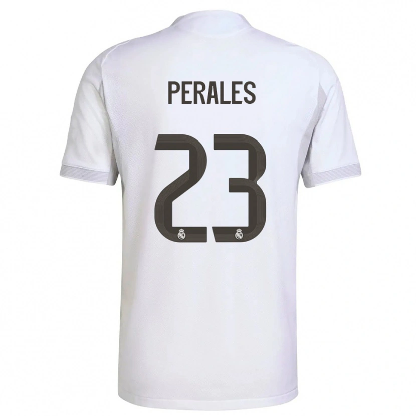 Danxen Herren Miguel Perales #23 Weiß Gelb Heimtrikot Trikot 2025/26 T-Shirt