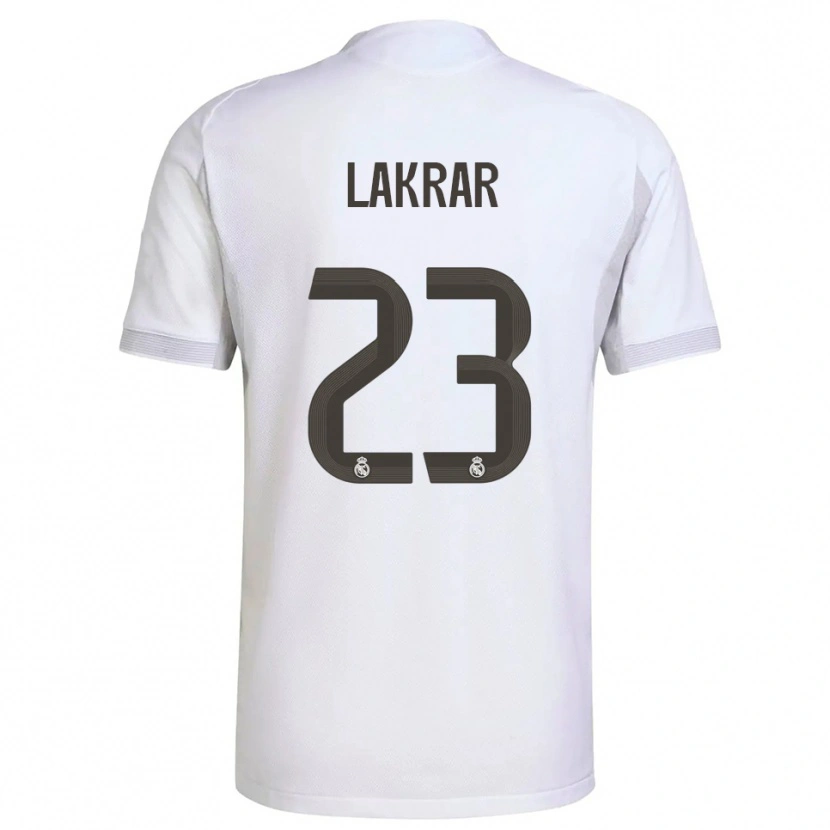 Danxen Herren Maëlle Lakrar #23 Weiß Gelb Heimtrikot Trikot 2025/26 T-Shirt
