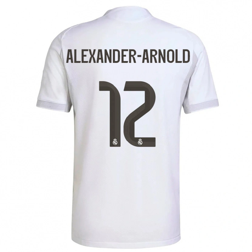 Danxen Herren Trent Alexander-Arnold #12 Weiß Gelb Heimtrikot Trikot 2025/26 T-Shirt