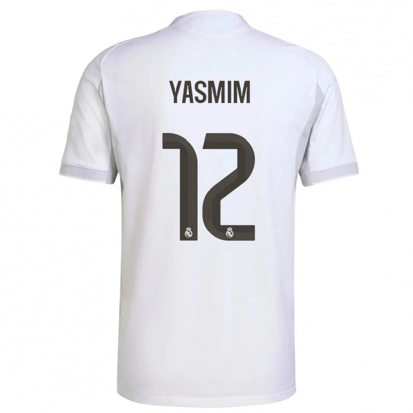 Danxen Herren Yasmim Assis Ribeiro #12 Weiß Gelb Heimtrikot Trikot 2025/26 T-Shirt