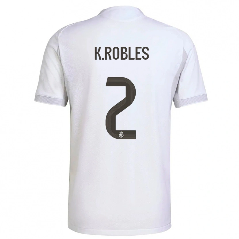 Danxen Herren Kenti Robles #2 Weiß Gelb Heimtrikot Trikot 2025/26 T-Shirt