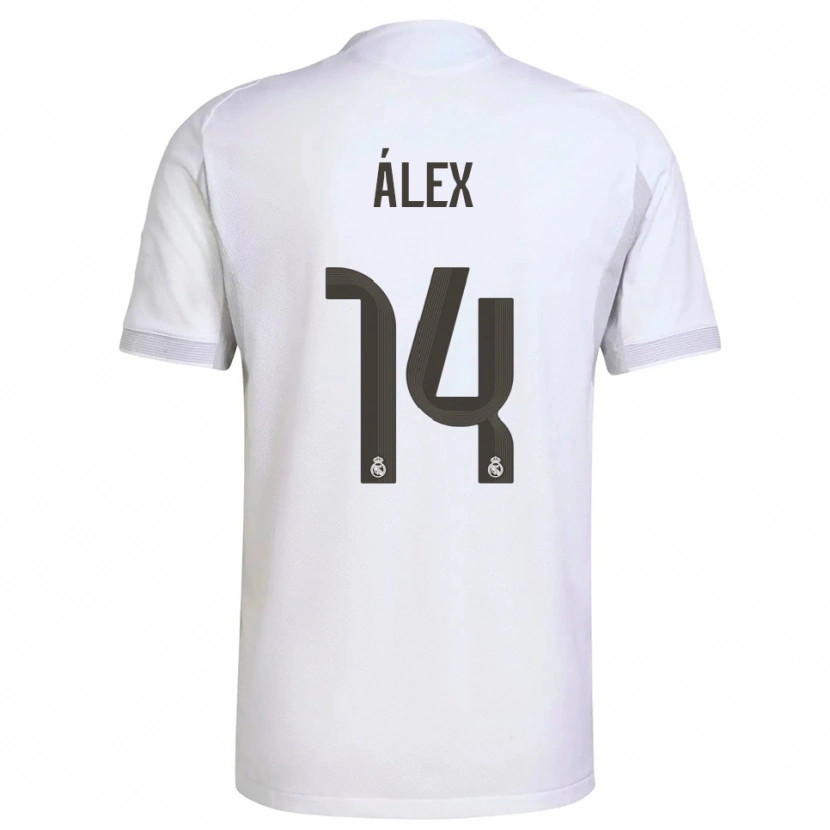 Danxen Herren Álex Pérez #14 Weiß Gelb Heimtrikot Trikot 2025/26 T-Shirt