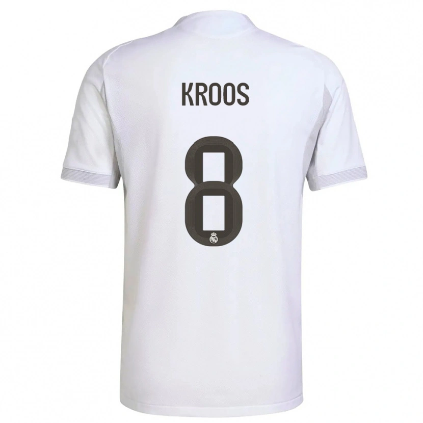 Danxen Herren Toni Kroos #8 Weiß Gelb Heimtrikot Trikot 2025/26 T-Shirt