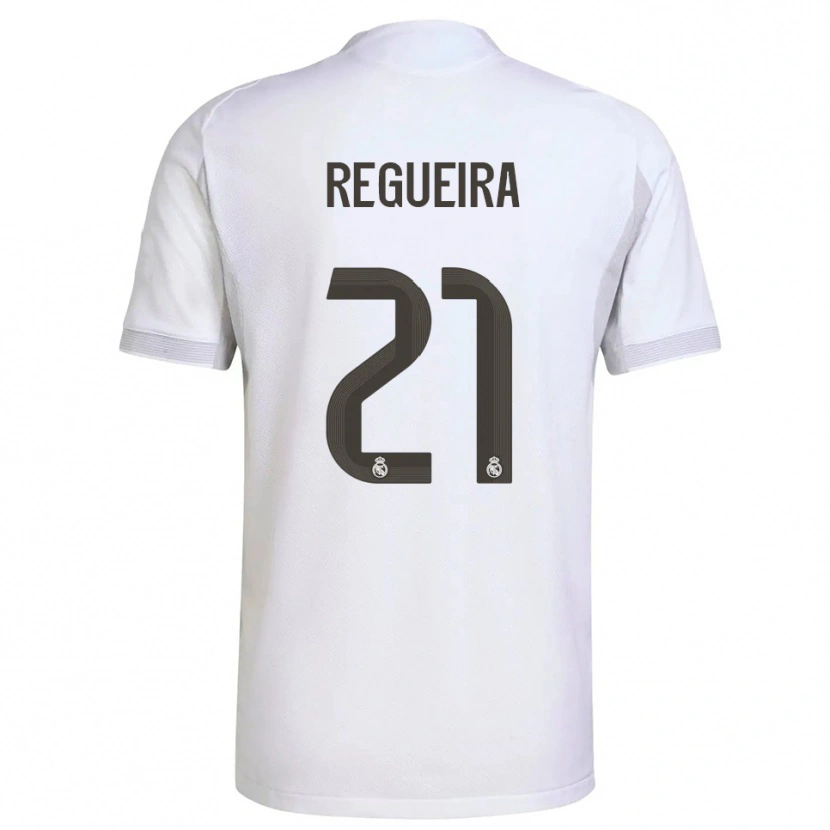Danxen Herren Izan Regueira #21 Weiß Gelb Heimtrikot Trikot 2025/26 T-Shirt