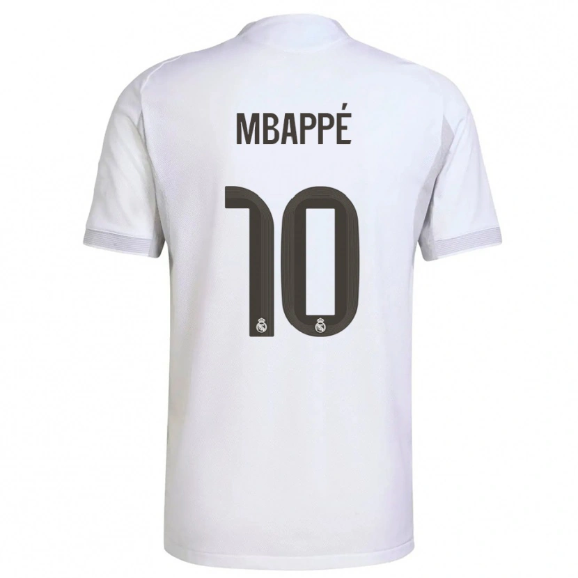 Danxen Herren Kylian Mbappé #10 Weiß Gelb Heimtrikot Trikot 2025/26 T-Shirt
