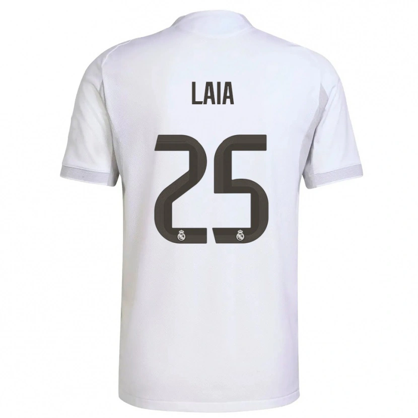 Danxen Herren Laia López De La Morena #25 Weiß Gelb Heimtrikot Trikot 2025/26 T-Shirt
