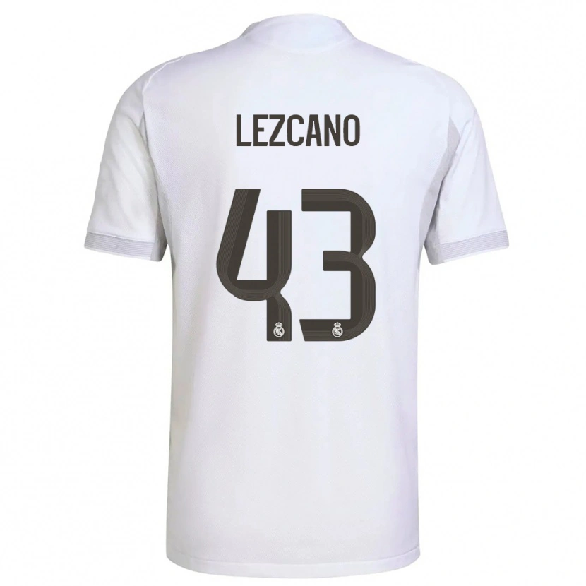 Danxen Herren Álvaro Lezcano #43 Weiß Gelb Heimtrikot Trikot 2025/26 T-Shirt