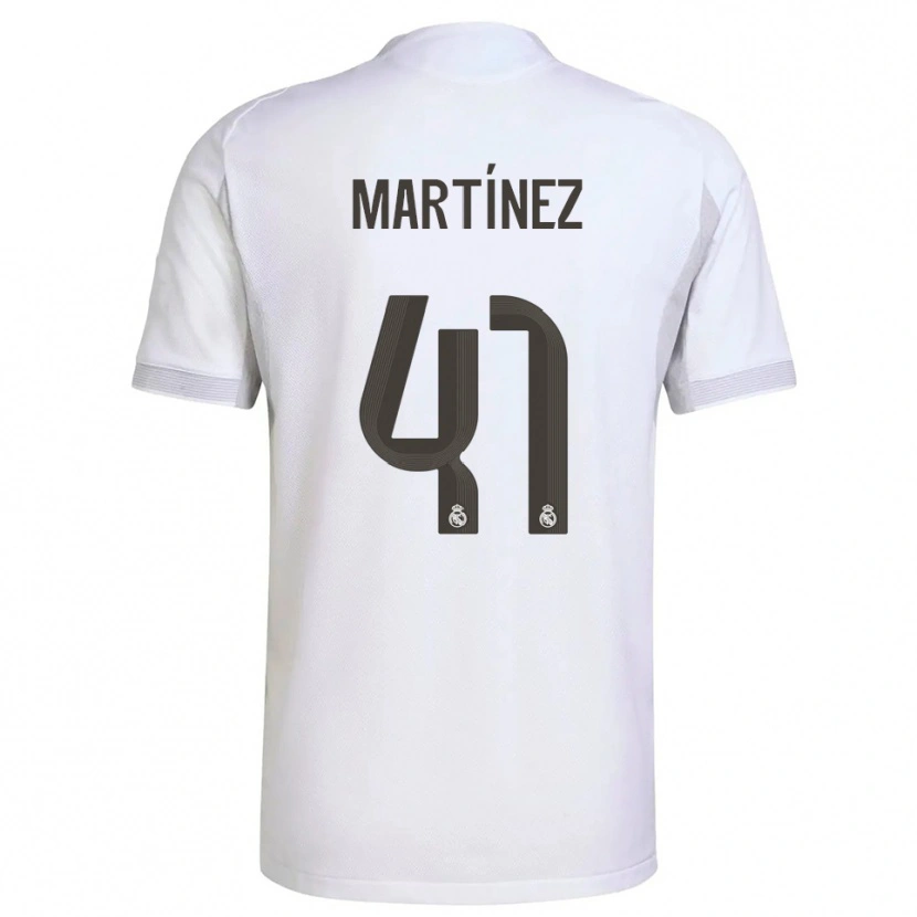 Danxen Herren Joan Martínez #41 Weiß Gelb Heimtrikot Trikot 2025/26 T-Shirt