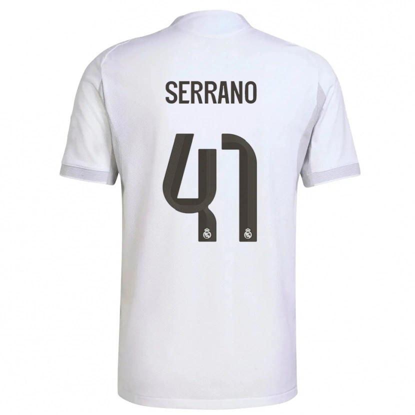 Danxen Herren Manu Serrano #41 Weiß Gelb Heimtrikot Trikot 2025/26 T-Shirt