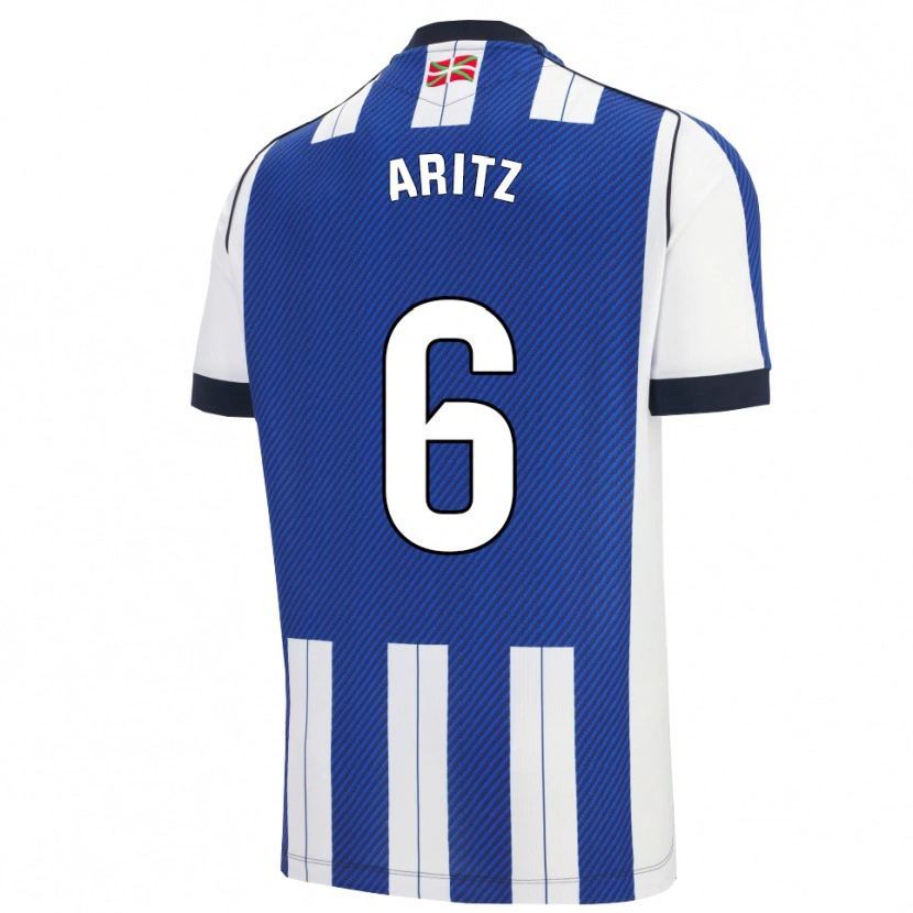 Danxen Herren Aritz Elustondo #6 Blau Weiß Heimtrikot Trikot 2025/26 T-Shirt