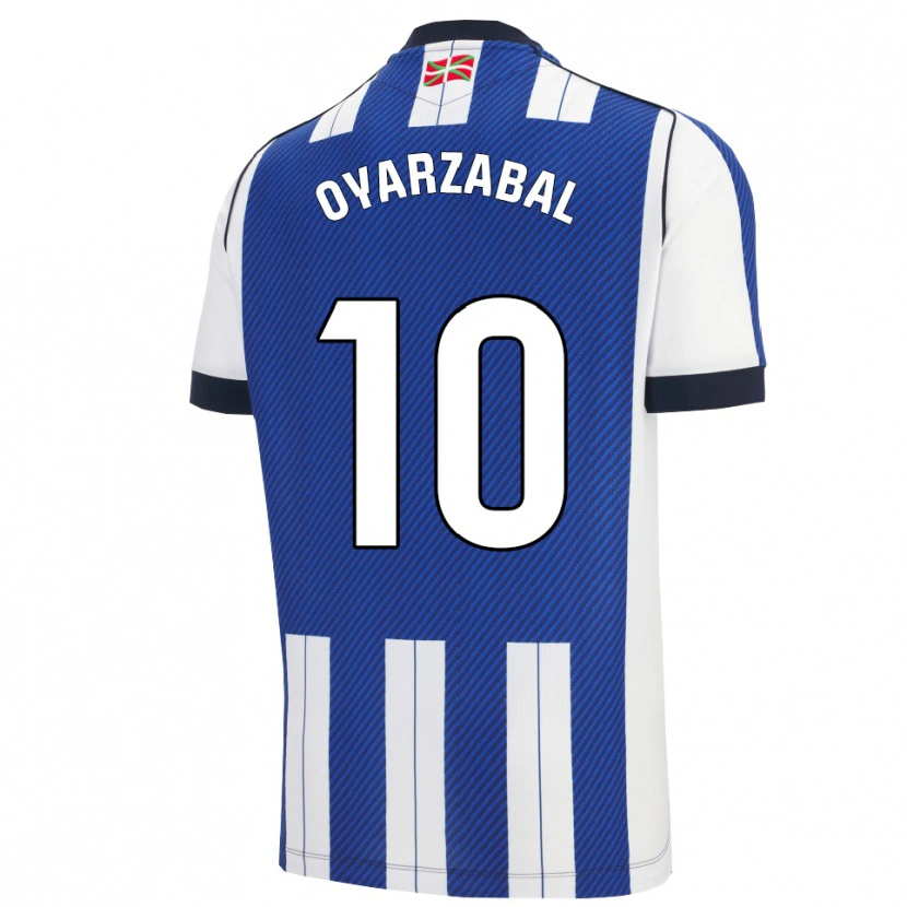 Danxen Herren Mikel Oyarzabal #10 Blau Weiß Heimtrikot Trikot 2025/26 T-Shirt