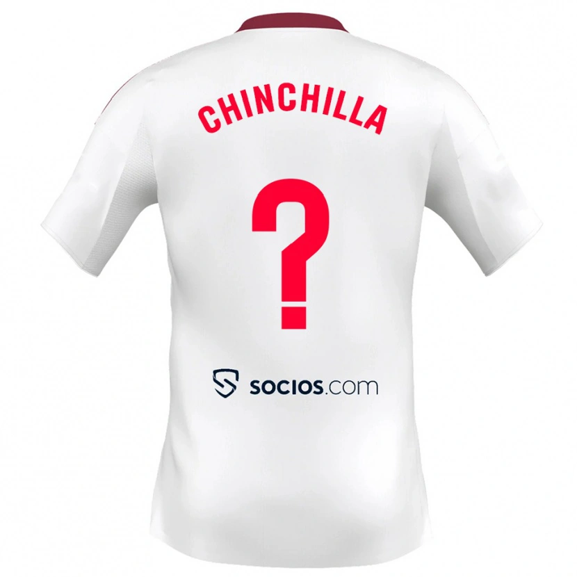 Danxen Herren Gustavo Chinchilla #0 Weiß Rot Heimtrikot Trikot 2025/26 T-Shirt