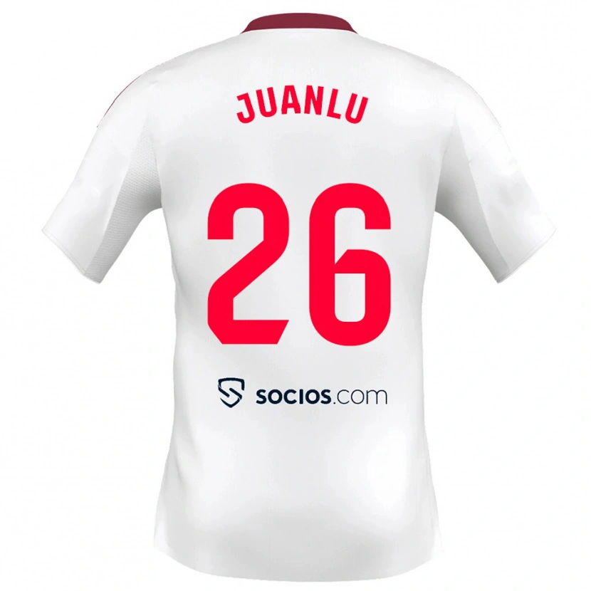 Danxen Herren Juanlu Sánchez #26 Weiß Rot Heimtrikot Trikot 2025/26 T-Shirt
