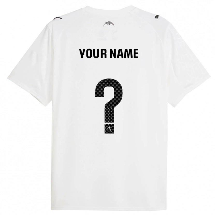 Danxen Herren Ihren Namen #0 Weiß Schwarz Heimtrikot Trikot 2025/26 T-Shirt