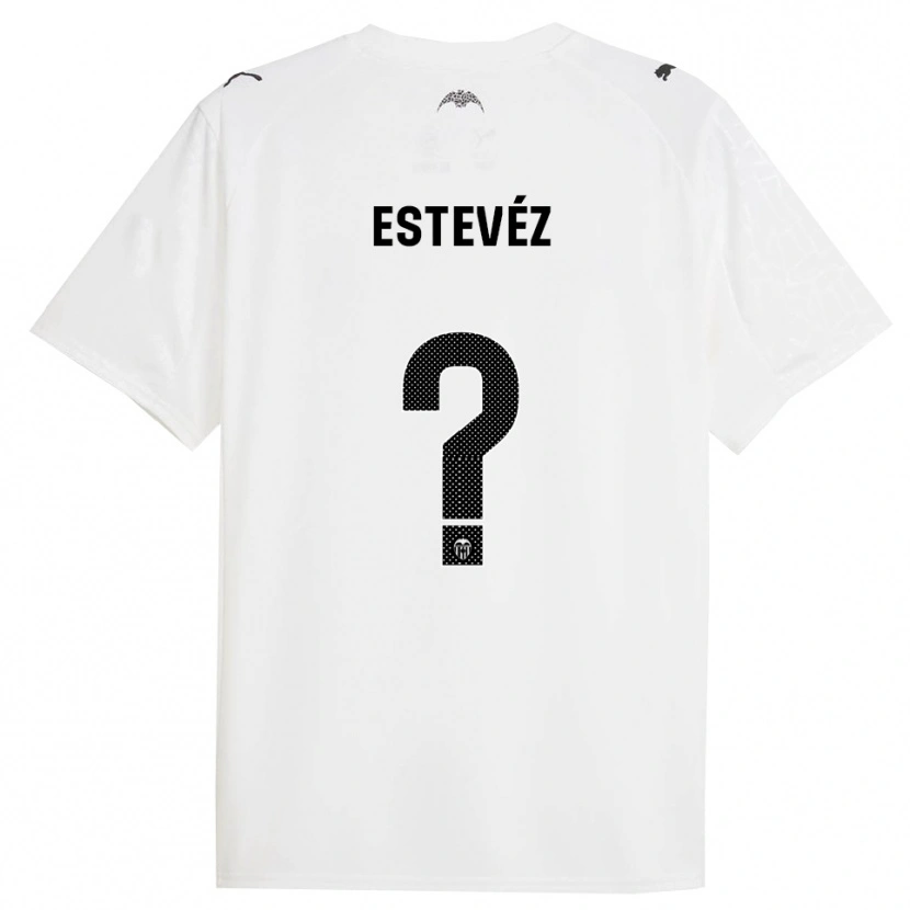 Danxen Herren Alejandro Estevéz #0 Weiß Schwarz Heimtrikot Trikot 2025/26 T-Shirt