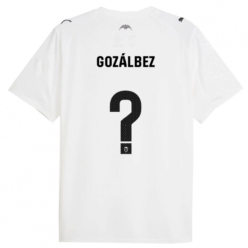 Danxen Herren Pablo Gozálbez #0 Weiß Schwarz Heimtrikot Trikot 2025/26 T-Shirt