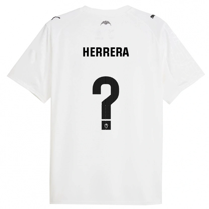 Danxen Herren Iker Herrera #0 Weiß Schwarz Heimtrikot Trikot 2025/26 T-Shirt