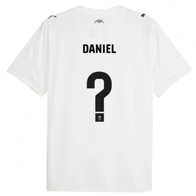 Danxen Herren Daniel Jiménez #0 Weiß Schwarz Heimtrikot Trikot 2025/26 T-Shirt