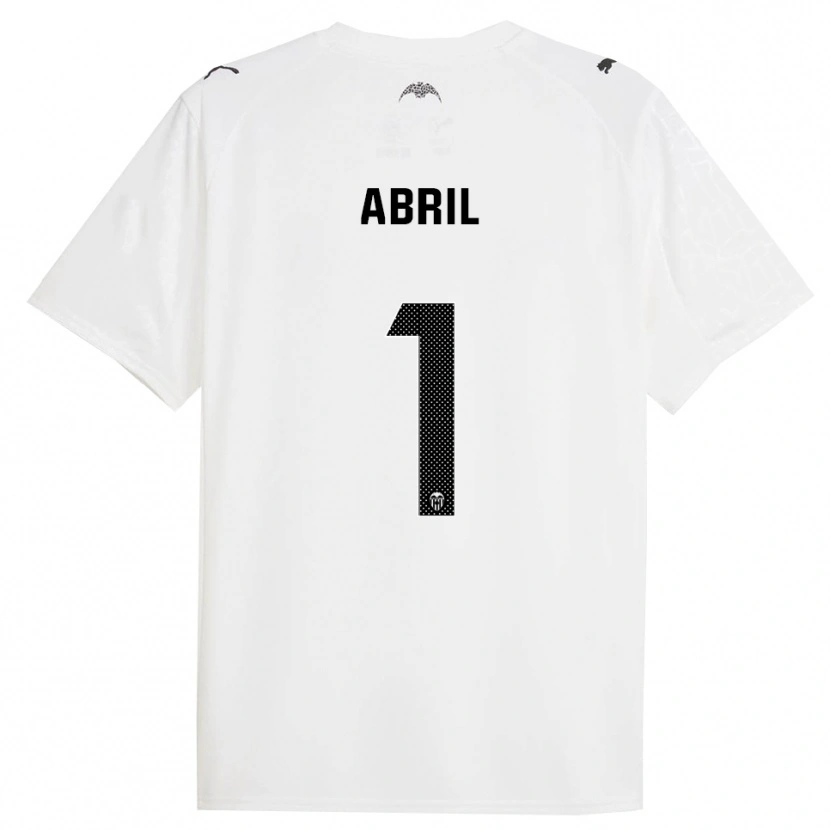 Danxen Herren Vicent Abril #1 Weiß Schwarz Heimtrikot Trikot 2025/26 T-Shirt