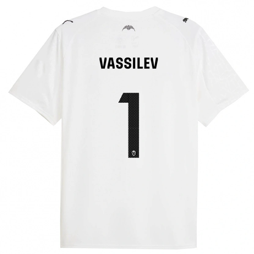 Danxen Herren David Vassilev #1 Weiß Schwarz Heimtrikot Trikot 2025/26 T-Shirt