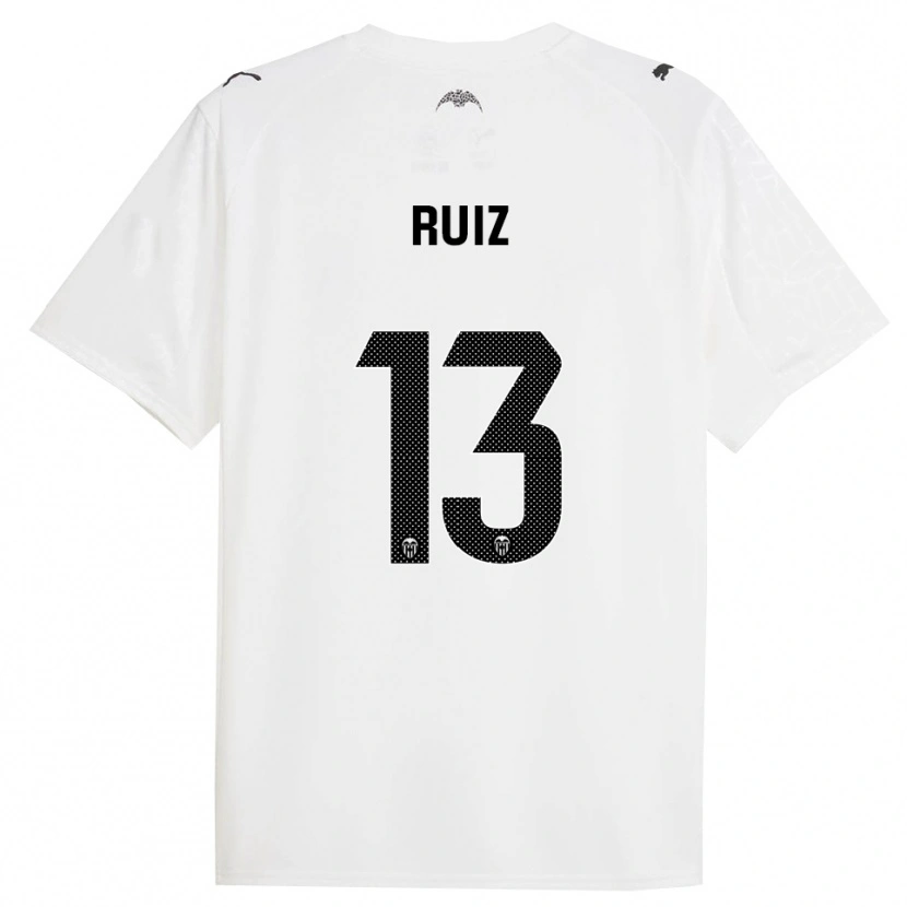 Danxen Herren Nil Ruiz #13 Weiß Schwarz Heimtrikot Trikot 2025/26 T-Shirt
