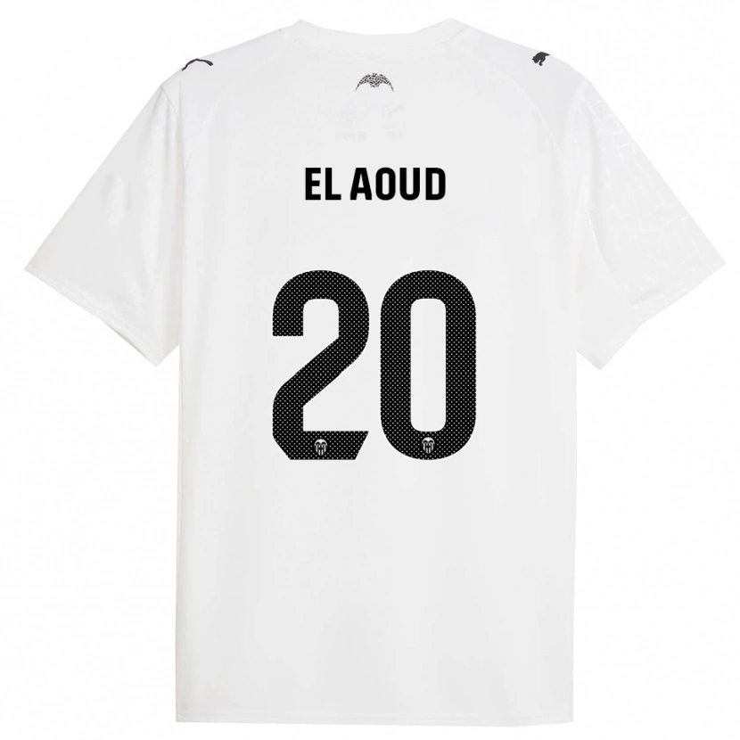 Danxen Herren Ismail El Aoud #20 Weiß Schwarz Heimtrikot Trikot 2025/26 T-Shirt
