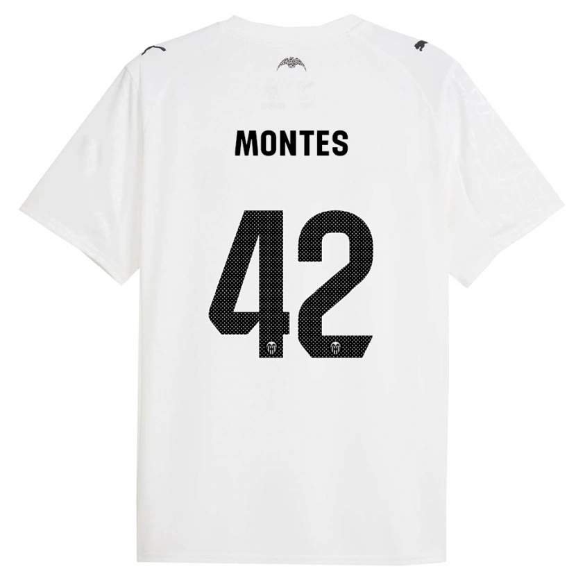 Danxen Herren Jan Montes #42 Weiß Schwarz Heimtrikot Trikot 2025/26 T-Shirt