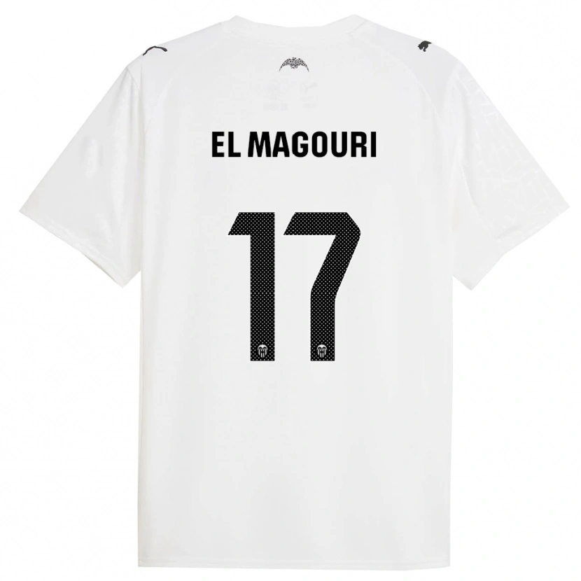Danxen Herren Anas El Magouri #17 Weiß Schwarz Heimtrikot Trikot 2025/26 T-Shirt