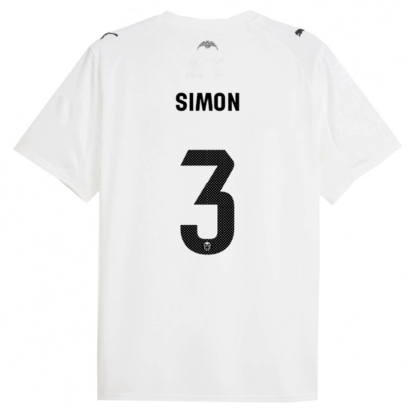 Danxen Herren Bénédicte Simon #3 Weiß Schwarz Heimtrikot Trikot 2025/26 T-Shirt