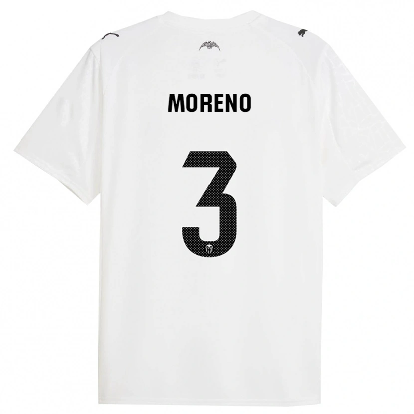 Danxen Herren Diego Moreno #3 Weiß Schwarz Heimtrikot Trikot 2025/26 T-Shirt