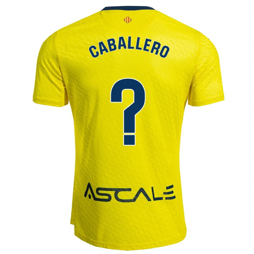 Danxen Herren Jesús Caballero #0 Gelb Marine Heimtrikot Trikot 2025/26 T-Shirt