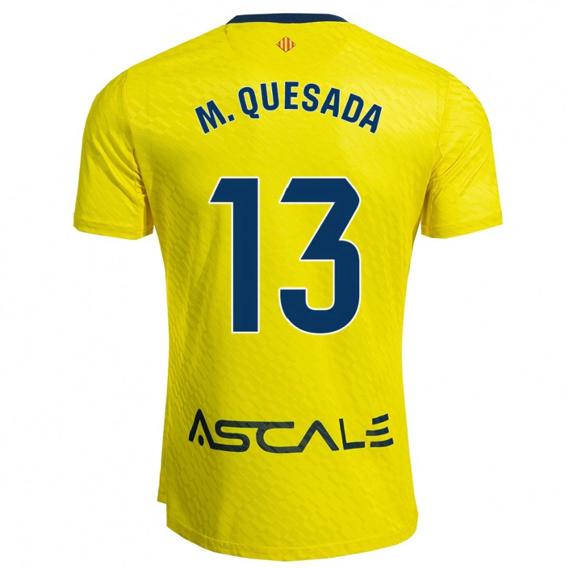 Danxen Herren Montserrat Quesada Carrasco #13 Gelb Marine Heimtrikot Trikot 2025/26 T-Shirt