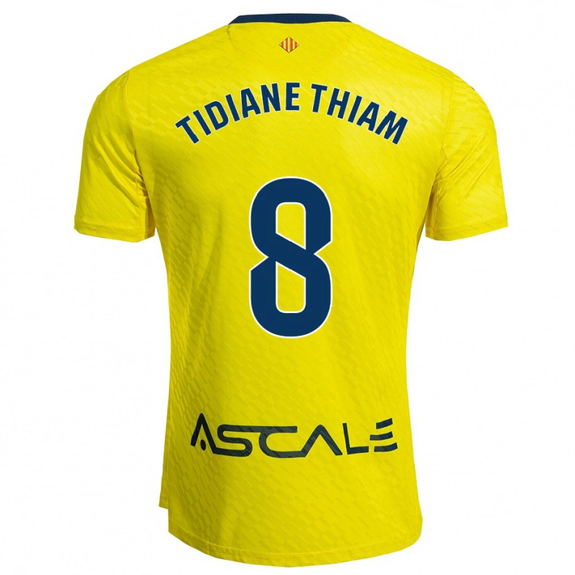 Danxen Herren Cheikh Tidiane Thiam #8 Gelb Marine Heimtrikot Trikot 2025/26 T-Shirt