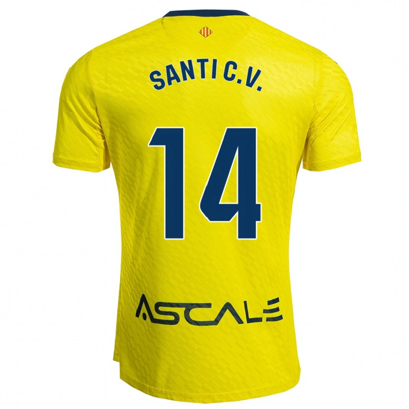 Danxen Herren Santi Comesaña #14 Gelb Marine Heimtrikot Trikot 2025/26 T-Shirt