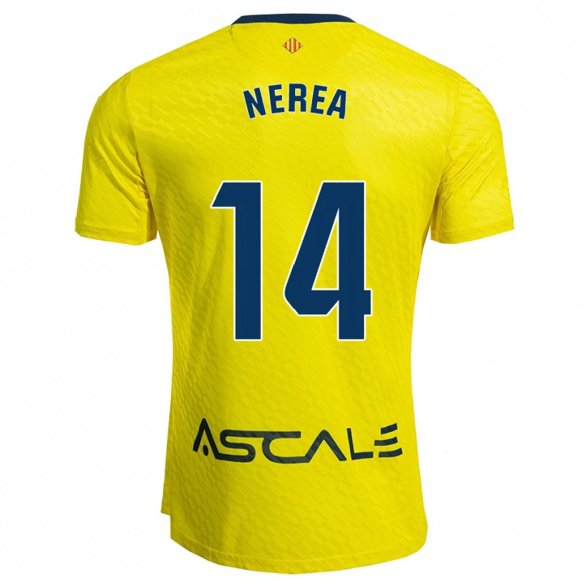 Danxen Herren Nerea Pérez Machado #14 Gelb Marine Heimtrikot Trikot 2025/26 T-Shirt