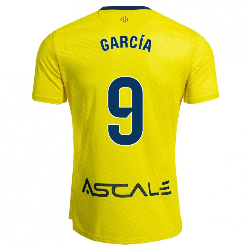 Danxen Herren Albert García #9 Gelb Marine Heimtrikot Trikot 2025/26 T-Shirt