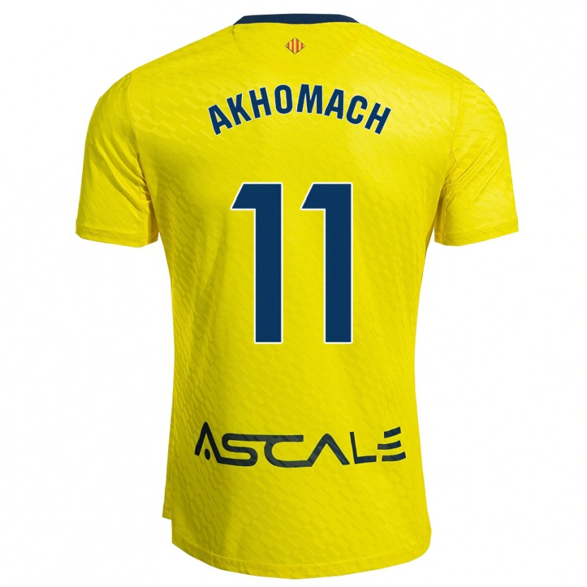 Danxen Herren Ilias Akhomach #11 Gelb Marine Heimtrikot Trikot 2025/26 T-Shirt