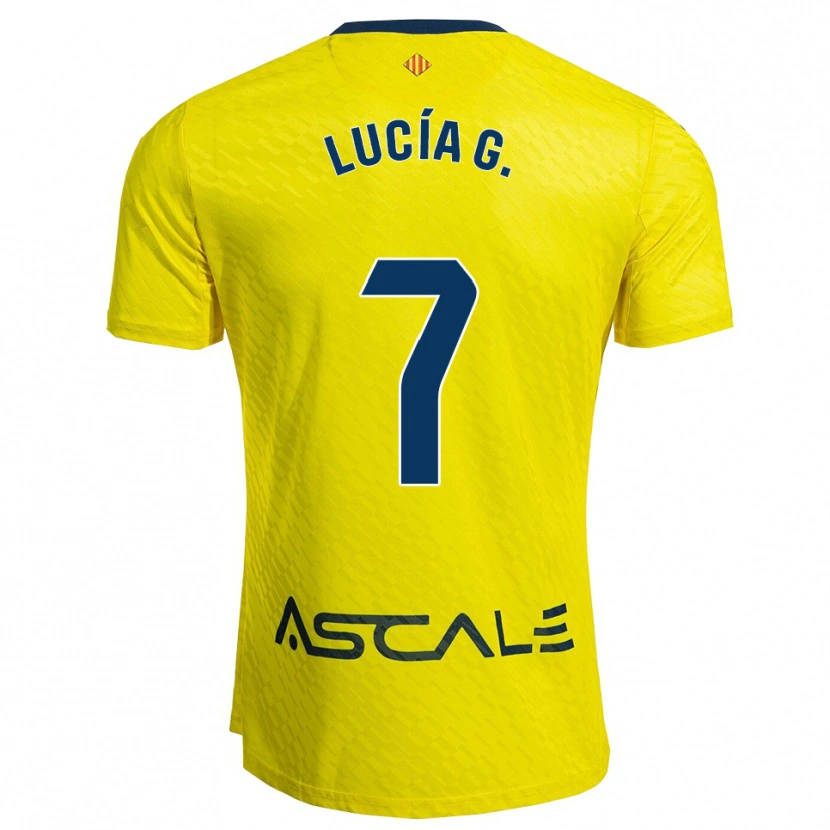 Danxen Herren Lucía Gómez García #7 Gelb Marine Heimtrikot Trikot 2025/26 T-Shirt