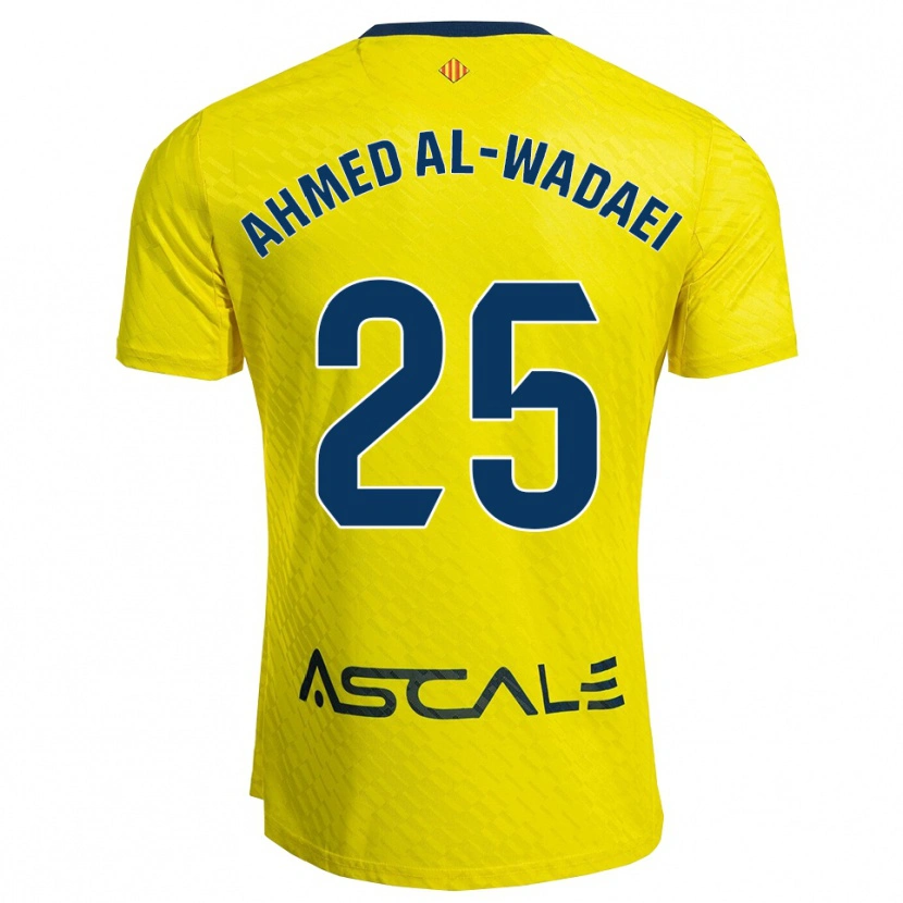 Danxen Herren Sayed Ahmed Al-Wadaei #25 Gelb Marine Heimtrikot Trikot 2025/26 T-Shirt