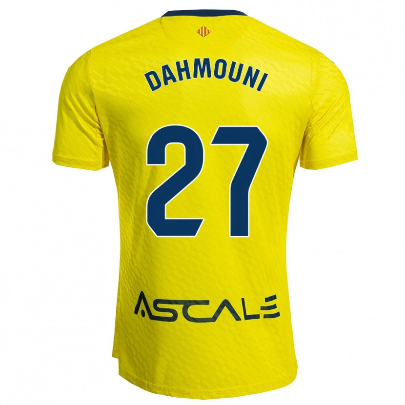Danxen Herren Moha Dahmouni #27 Gelb Marine Heimtrikot Trikot 2025/26 T-Shirt